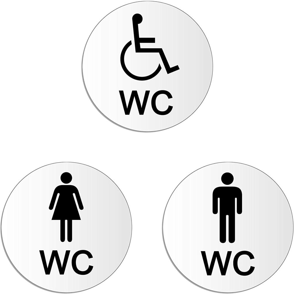 Carteles de puerta WC para minusvalidos