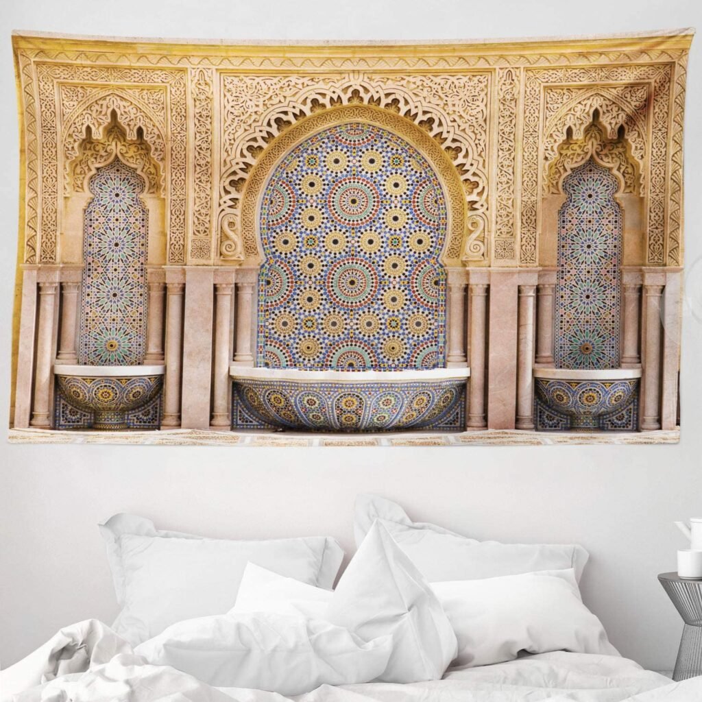Tapiz de pared marroqui de estilo arabe