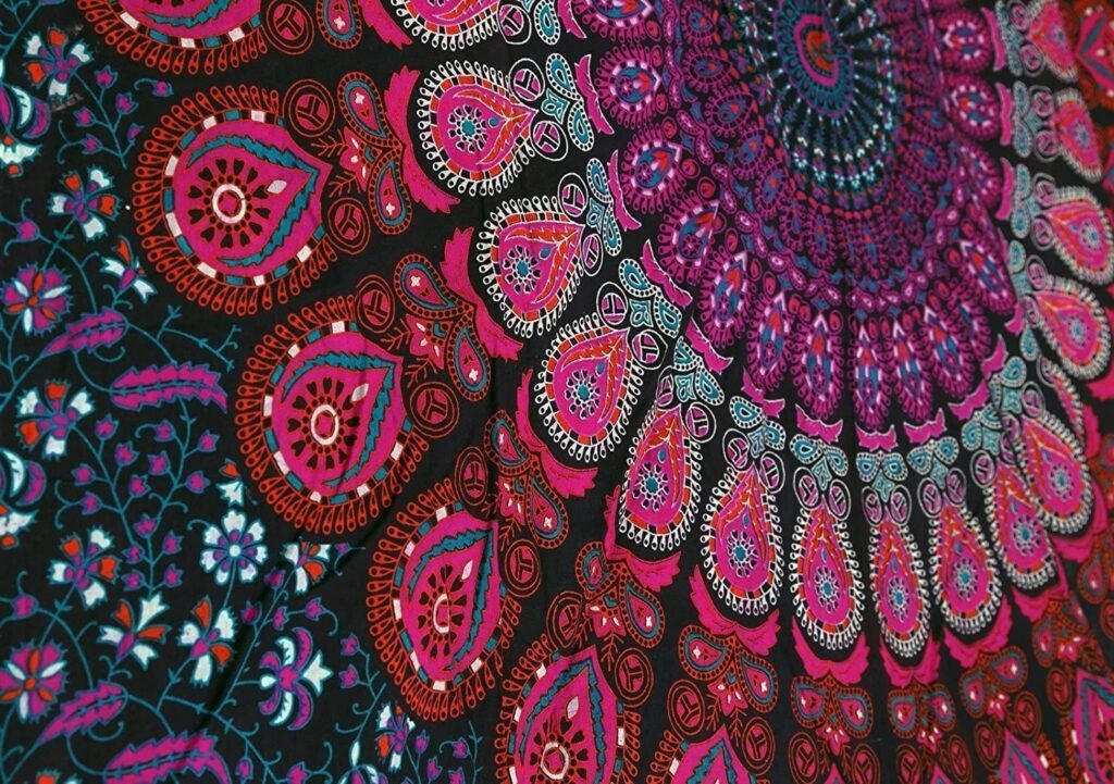 tapiz mandala de colores