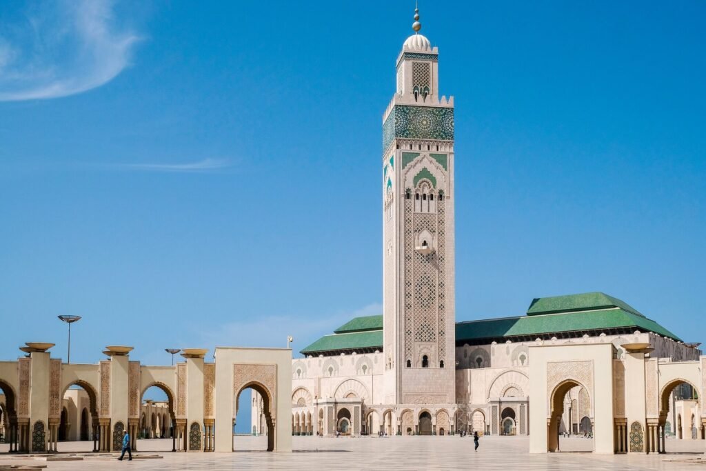 mezquita casablanca, obra ingeniería, ejemplo del estilo árabe