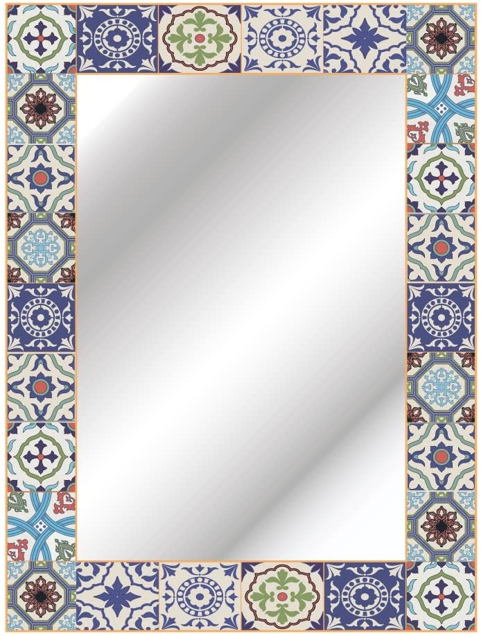 espejo de pared estilo cerámica oriental nazarí